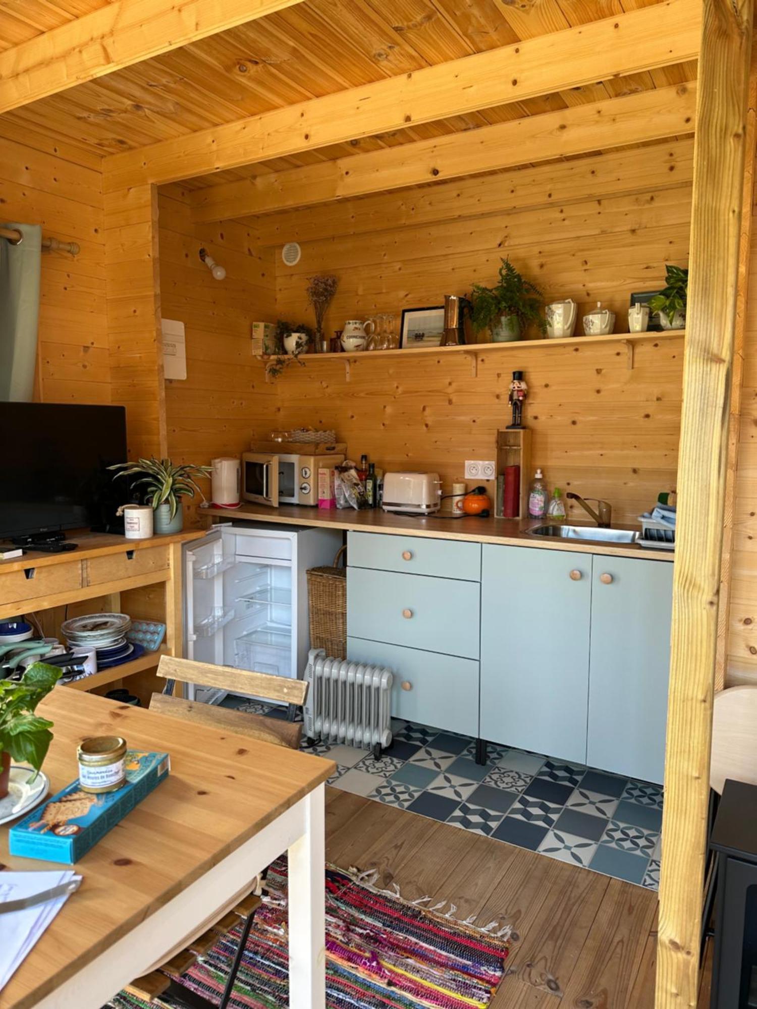 Maison En Bois 1 Chambre 4 Couchages Type Tiny House غرانفيل المظهر الخارجي الصورة
